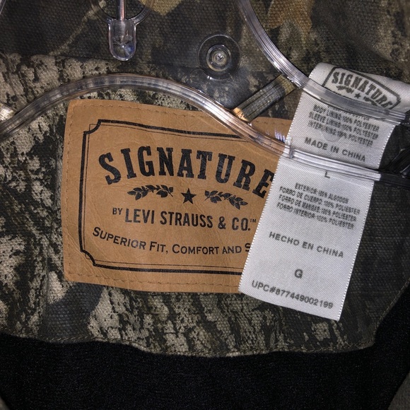 Levi Strauss X Mossy Oak jacket, vintage hunter gear, size L 100% polyester - Picture 4 of 10